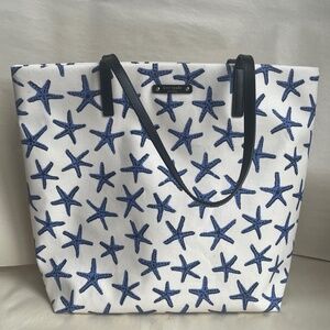 Kate Spade Dancing Starfish Bon Shopper Under the Sea Nautical Tote Shoulder Bag